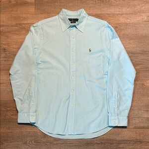 Ralph Lauren Slim Fit Stretch Oxford Button Up Polo Shirt
